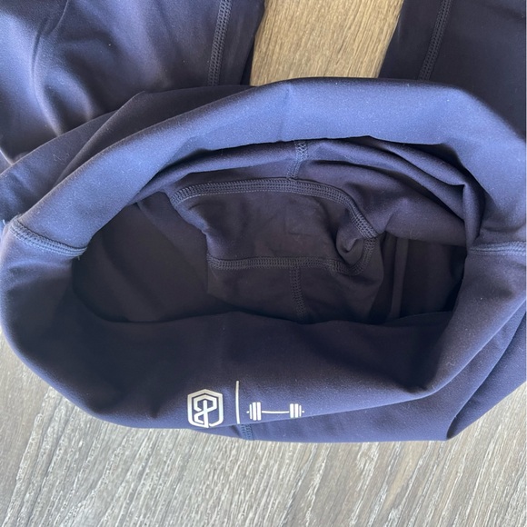 Born Primitive Navy Blue Barbella Collaboration Workout Leggings Size Medium - Picture 5 of 6